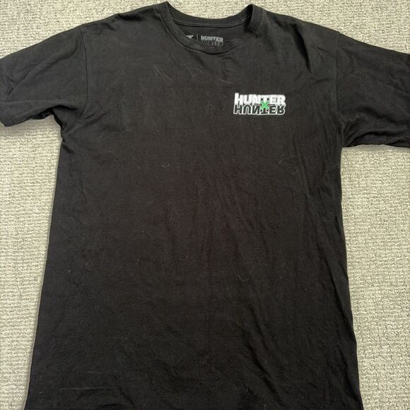 Rare Hypland x Hunter x Hunter Mens T-Shirt Black Size L chrollo gon killua - Picture 4 of 7